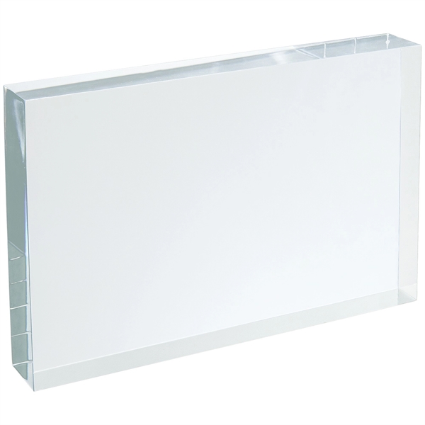 Clear Rectangle No Bevel Acrylic Award - Clear Rectangle No Bevel Acrylic Award - Image 1 of 3