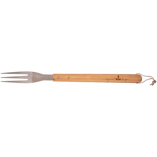 16 1/4" Bamboo Barbeque Fork - 16 1/4" Bamboo Barbeque Fork - Image 0 of 1