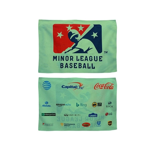 Sublimated Microfiber Sponsorship Rally Towel 12x18
