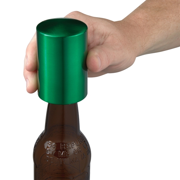 Push Down Aluminum Bottle Opener Plum Grove