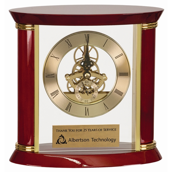 7 3/4" Piano Finish Clock - 7 3/4" Piano Finish Clock - Image 0 of 3