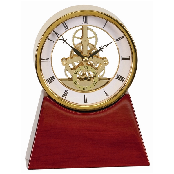 7 1/4" Executive Piano Finish Clock - 7 1/4" Executive Piano Finish Clock - Image 1 of 3
