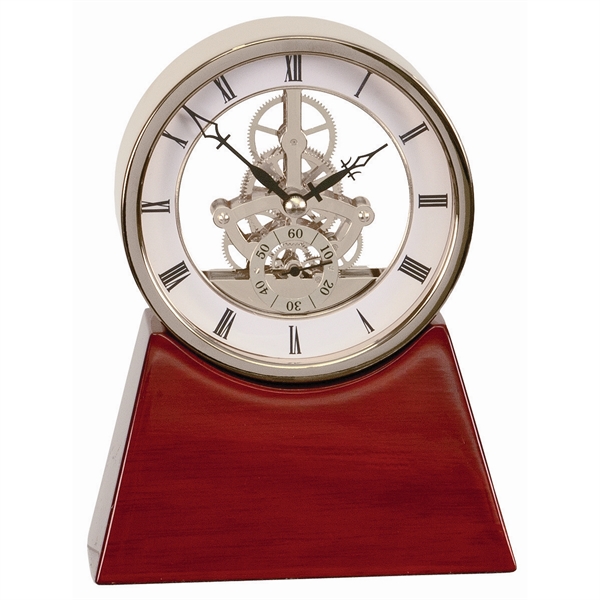 7 1/4" Executive Piano Finish Clock - 7 1/4" Executive Piano Finish Clock - Image 2 of 3
