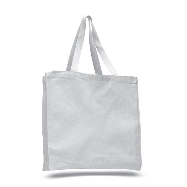 Cotton Canvas Gusset Tote - Cotton Canvas Gusset Tote - Image 9 of 10