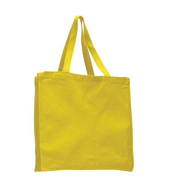 Cotton Canvas Gusset Tote - Cotton Canvas Gusset Tote - Image 10 of 10