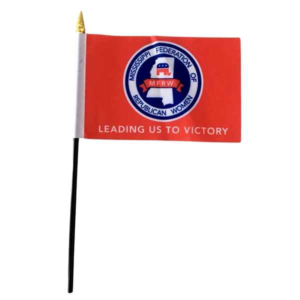 4x6in Stick Flags - Custom Printed - Polyester - 4x6in Stick Flags - Custom Printed - Polyester - Image 0 of 0