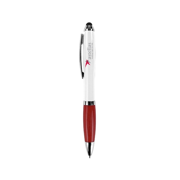 Antibacterial Curvaceous Two Tone Stylus Ballpoint Pen - Antibacterial Curvaceous Two Tone Stylus Ballpoint Pen - Image 2 of 7