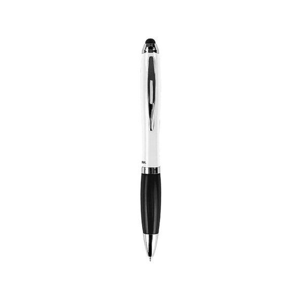 Antibacterial Curvaceous Two Tone Stylus Ballpoint Pen - Antibacterial Curvaceous Two Tone Stylus Ballpoint Pen - Image 3 of 7