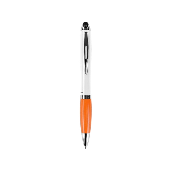 Antibacterial Curvaceous Two Tone Stylus Ballpoint Pen - Antibacterial Curvaceous Two Tone Stylus Ballpoint Pen - Image 6 of 7