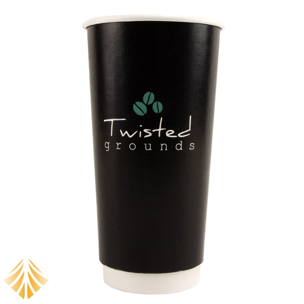 20 oz. Double Wall Insulated White Paper Hot Cup - 20 oz. Double Wall Insulated White Paper Hot Cup - Image 0 of 1