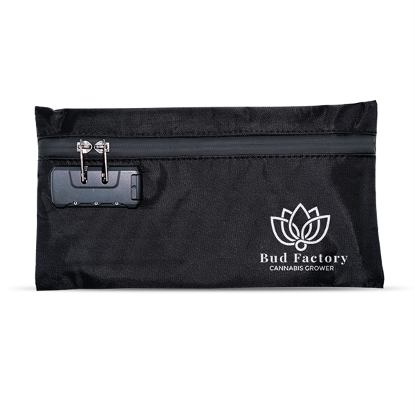 Custom Smell Proof Stash Bag with Combination Lock - Custom Smell Proof Stash Bag with Combination Lock - Image 2 of 7