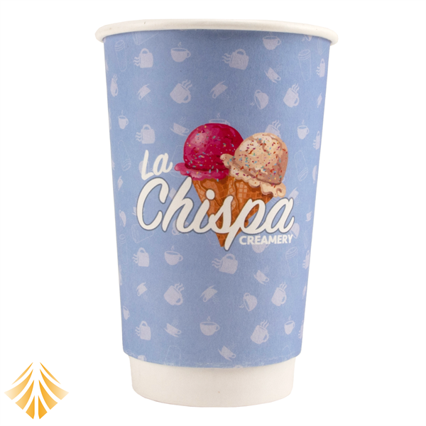 16 oz. Double Wall Insulated White Paper Hot Cup - 16 oz. Double Wall Insulated White Paper Hot Cup - Image 0 of 5
