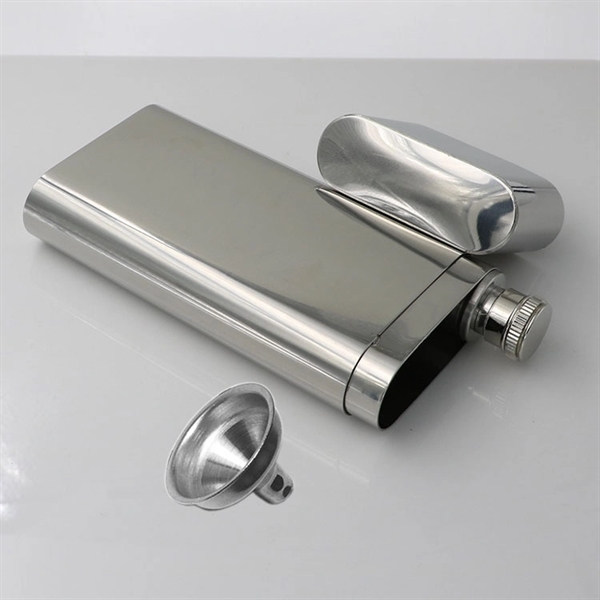 Hip Flask with Cigar Case - Hip Flask with Cigar Case - Image 1 of 1