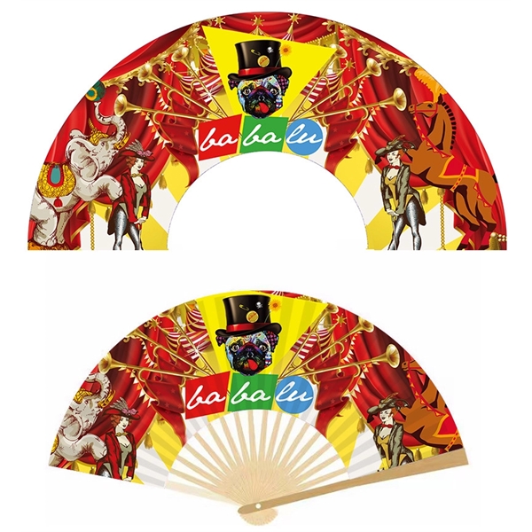 Bamboo Folding Paper Fan - Bamboo Folding Paper Fan - Image 0 of 1