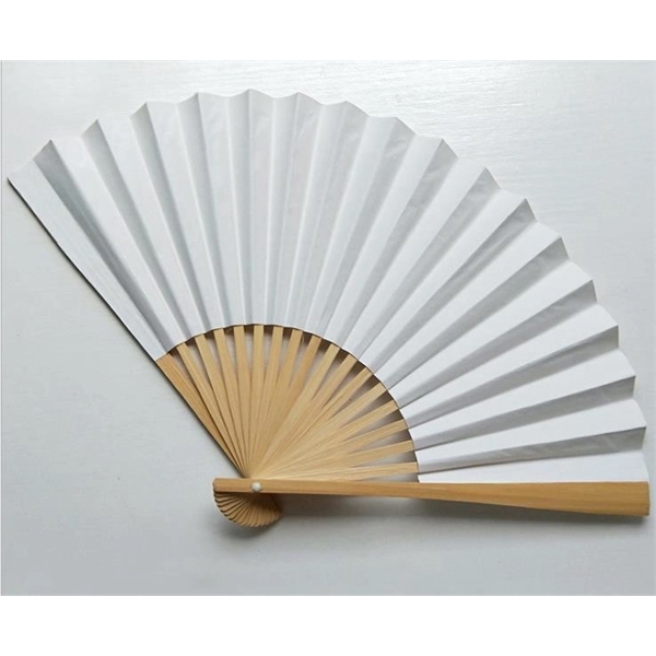 Bamboo Folding Paper Fan - Bamboo Folding Paper Fan - Image 1 of 1