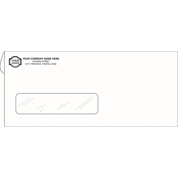 Envelopes, Number 10 single window, white - Envelopes, Number 10 single window, white - Image 1 of 1