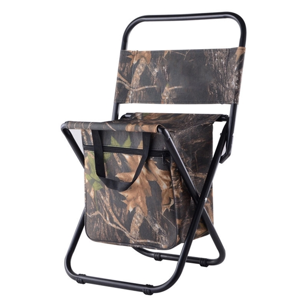 Camouflage Folding Chair with Cooler - Camouflage Folding Chair with Cooler - Image 1 of 1