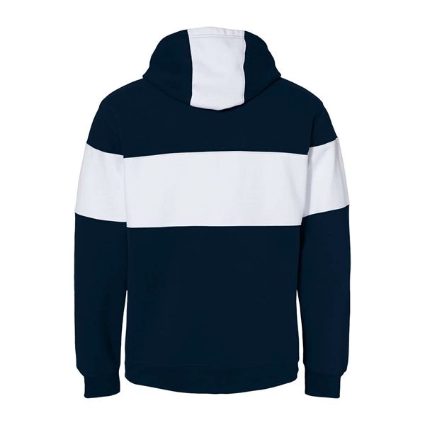 J. America Varsity Fleece Colorblocked Hooded Sweatshirt - J. America Varsity Fleece Colorblocked Hooded Sweatshirt - Image 4 of 18