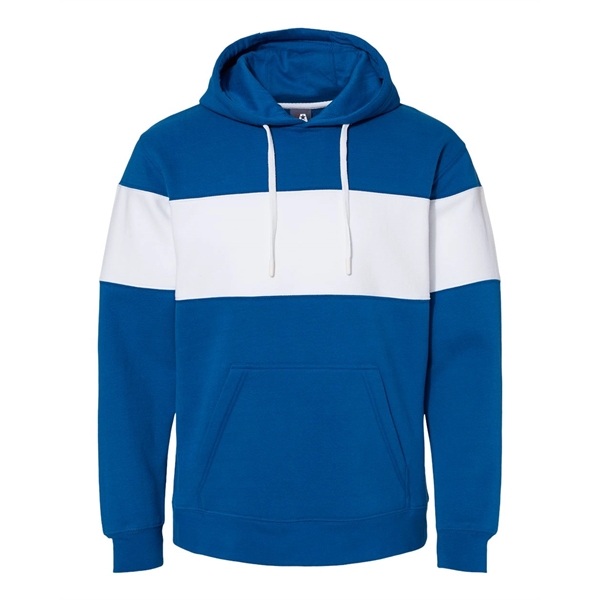 J. America Varsity Fleece Colorblocked Hooded Sweatshirt - J. America Varsity Fleece Colorblocked Hooded Sweatshirt - Image 9 of 18
