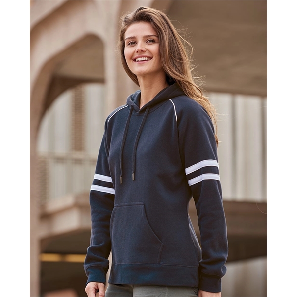 Varsity Fleece Piped Hooded Sweatshirt 