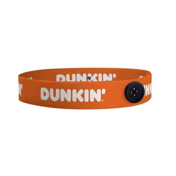 Mask Buddy Import 1" Dye-Sub Elastic Head Band with Buttons