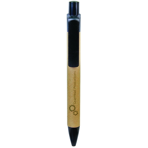 5.5" - 100% Recycled Material Pen with - Laser Engraved