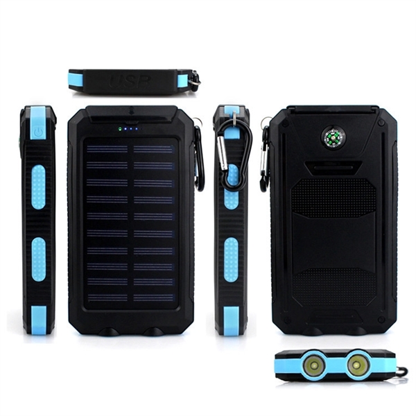 20000mAh Compass Solar Power Bank - 20000mAh Compass Solar Power Bank - Image 1 of 2