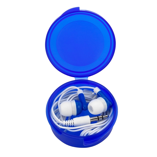 Handy Earbuds in a Round Plastic Case - Handy Earbuds in a Round Plastic Case - Image 5 of 14