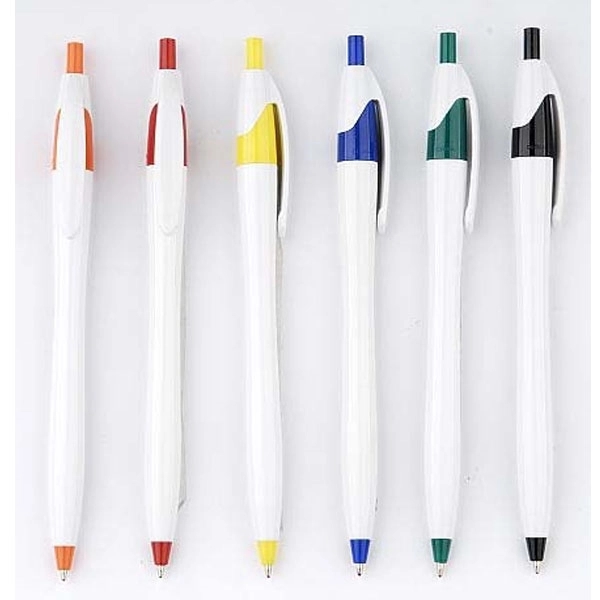 Dart White Barrel Clicker Pen - Dart White Barrel Clicker Pen - Image 2 of 5