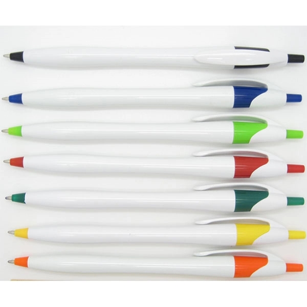 Dart White Barrel Clicker Pen - Dart White Barrel Clicker Pen - Image 1 of 5