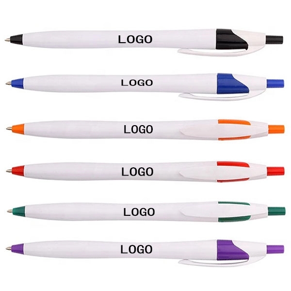 Dart White Barrel Clicker Pen - Dart White Barrel Clicker Pen - Image 4 of 5