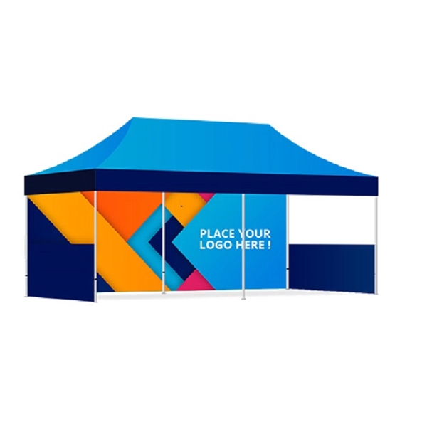 20 Ft Aluminum Canopy Tent (Topper + Frame + Back Wall) - 20 Ft Aluminum Canopy Tent (Topper + Frame + Back Wall) - Image 0 of 0