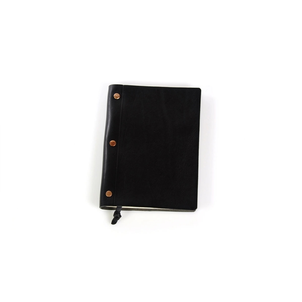 3-Screw Italian Vachetta Leather Journal - Onyx Black - 3-Screw Italian Vachetta Leather Journal - Onyx Black - Image 1 of 8