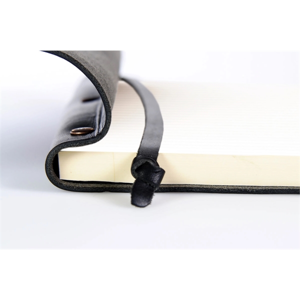 3-Screw Italian Vachetta Leather Journal - Onyx Black - 3-Screw Italian Vachetta Leather Journal - Onyx Black - Image 4 of 8