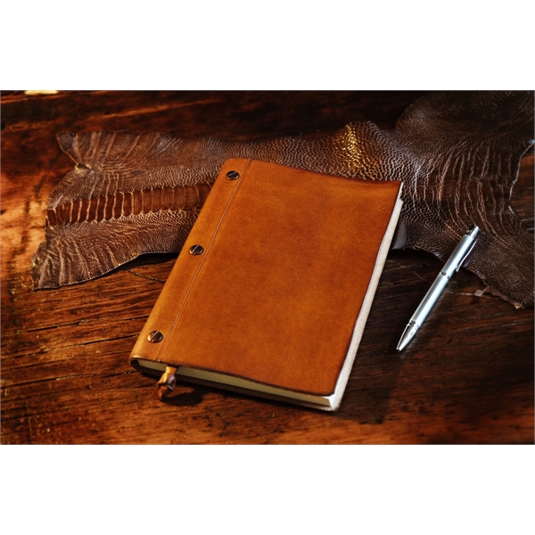 3-Screw Italian Vachetta Leather Journal - Terra Tan - 3-Screw Italian Vachetta Leather Journal - Terra Tan - Image 0 of 8