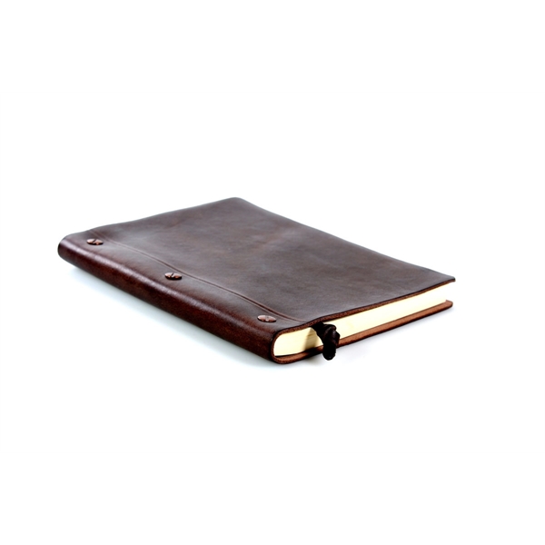 3-Screw Italian Vachetta Leather Journal - Walnut Brown - 3-Screw Italian Vachetta Leather Journal - Walnut Brown - Image 2 of 10