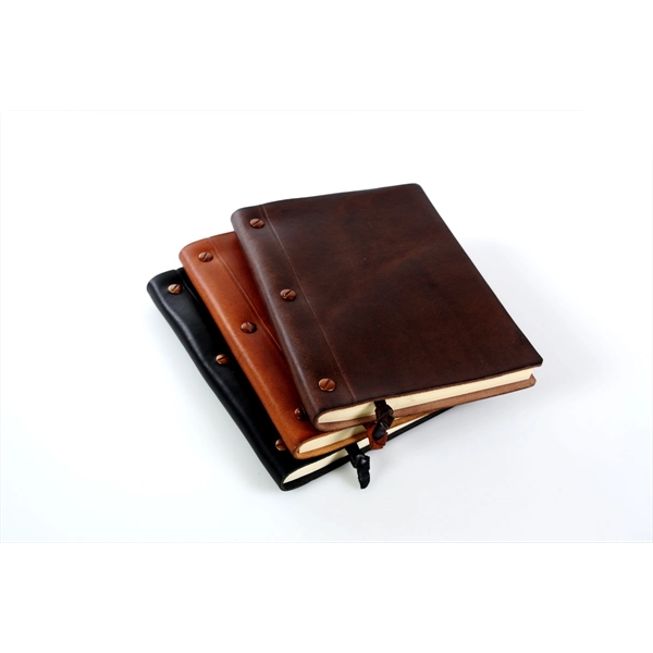 3-Screw Italian Vachetta Leather Journal - Walnut Brown - 3-Screw Italian Vachetta Leather Journal - Walnut Brown - Image 9 of 10