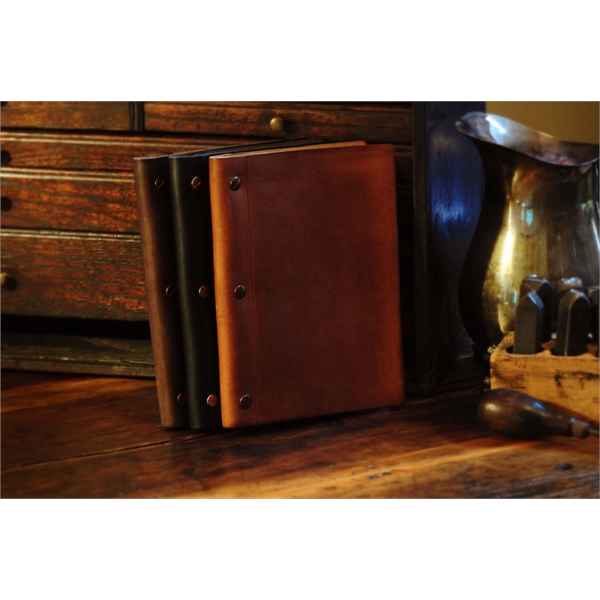 3-Screw Italian Vachetta Leather Journal - Walnut Brown - 3-Screw Italian Vachetta Leather Journal - Walnut Brown - Image 10 of 10