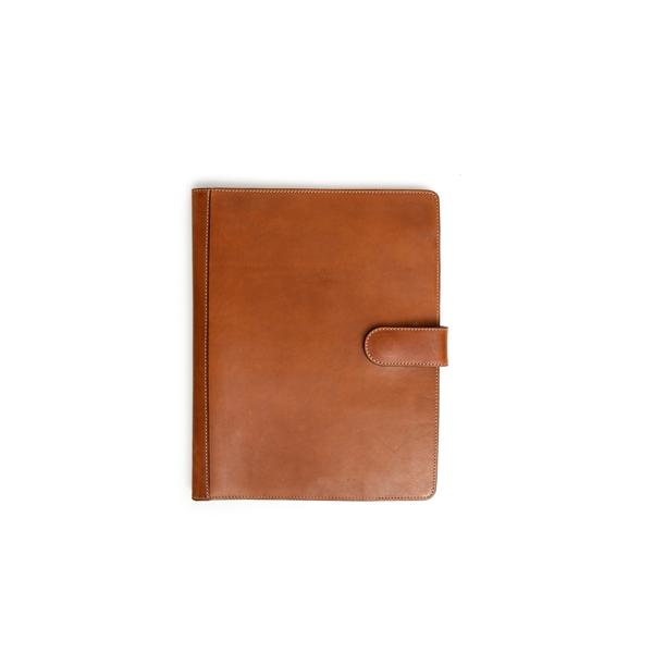 Magnetic Closure Italian Leather Large Padfolio - Terra - Magnetic Closure Italian Leather Large Padfolio - Terra - Image 1 of 4
