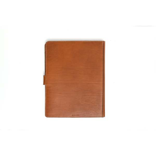 Magnetic Closure Italian Leather Large Padfolio - Terra - Magnetic Closure Italian Leather Large Padfolio - Terra - Image 4 of 4