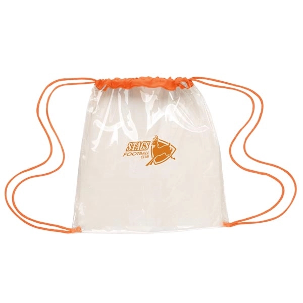 Clear Game Drawstring Backpack - Clear Game Drawstring Backpack - Image 10 of 30