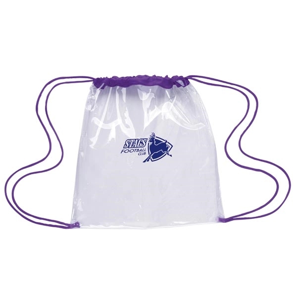 Clear Game Drawstring Backpack - Clear Game Drawstring Backpack - Image 12 of 30