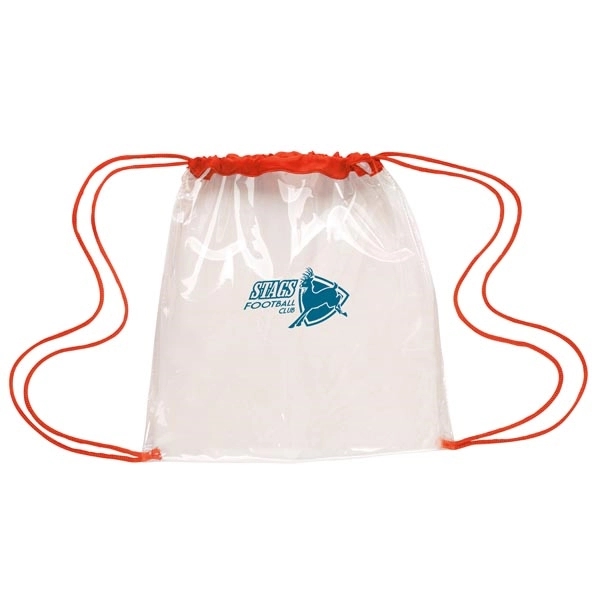 Clear Game Drawstring Backpack - Clear Game Drawstring Backpack - Image 14 of 30