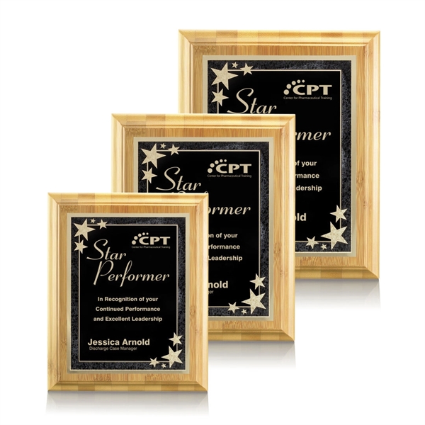 Bamboo/Starburst Plaque - Black - Bamboo/Starburst Plaque - Black - Image 0 of 3