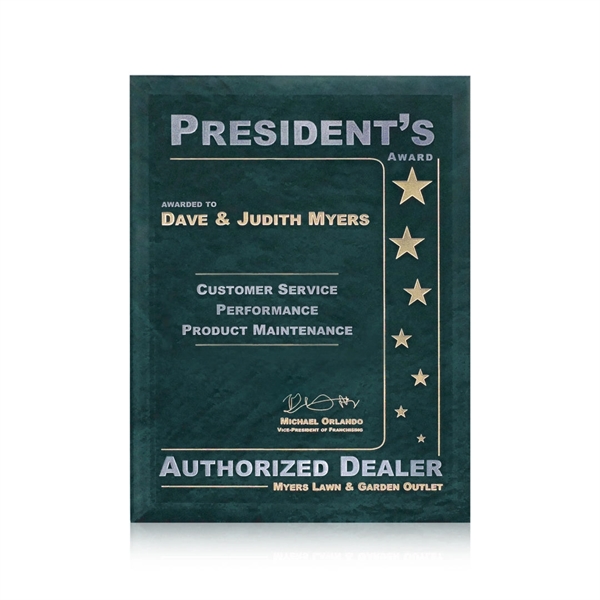 Dunsmore Plaque - Green