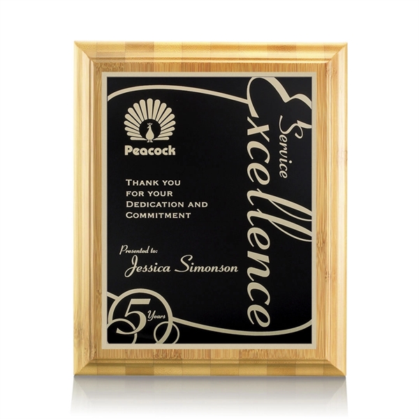 Bamboo/Marietta Plaque - Black - Bamboo/Marietta Plaque - Black - Image 3 of 5