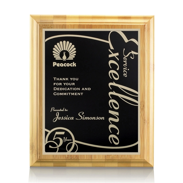Bamboo/Marietta Plaque - Black - Bamboo/Marietta Plaque - Black - Image 4 of 5