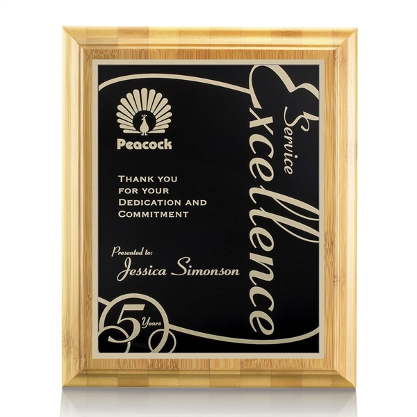 Bamboo/Marietta Plaque - Black - Bamboo/Marietta Plaque - Black - Image 5 of 5