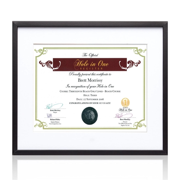 Custom Burnell Certificate Frame