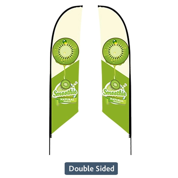 11ft Custom FEATHER FLAG Double Sided -Angled- PACKAGE "B" - 11ft Custom FEATHER FLAG Double Sided -Angled- PACKAGE "B" - Image 2 of 3